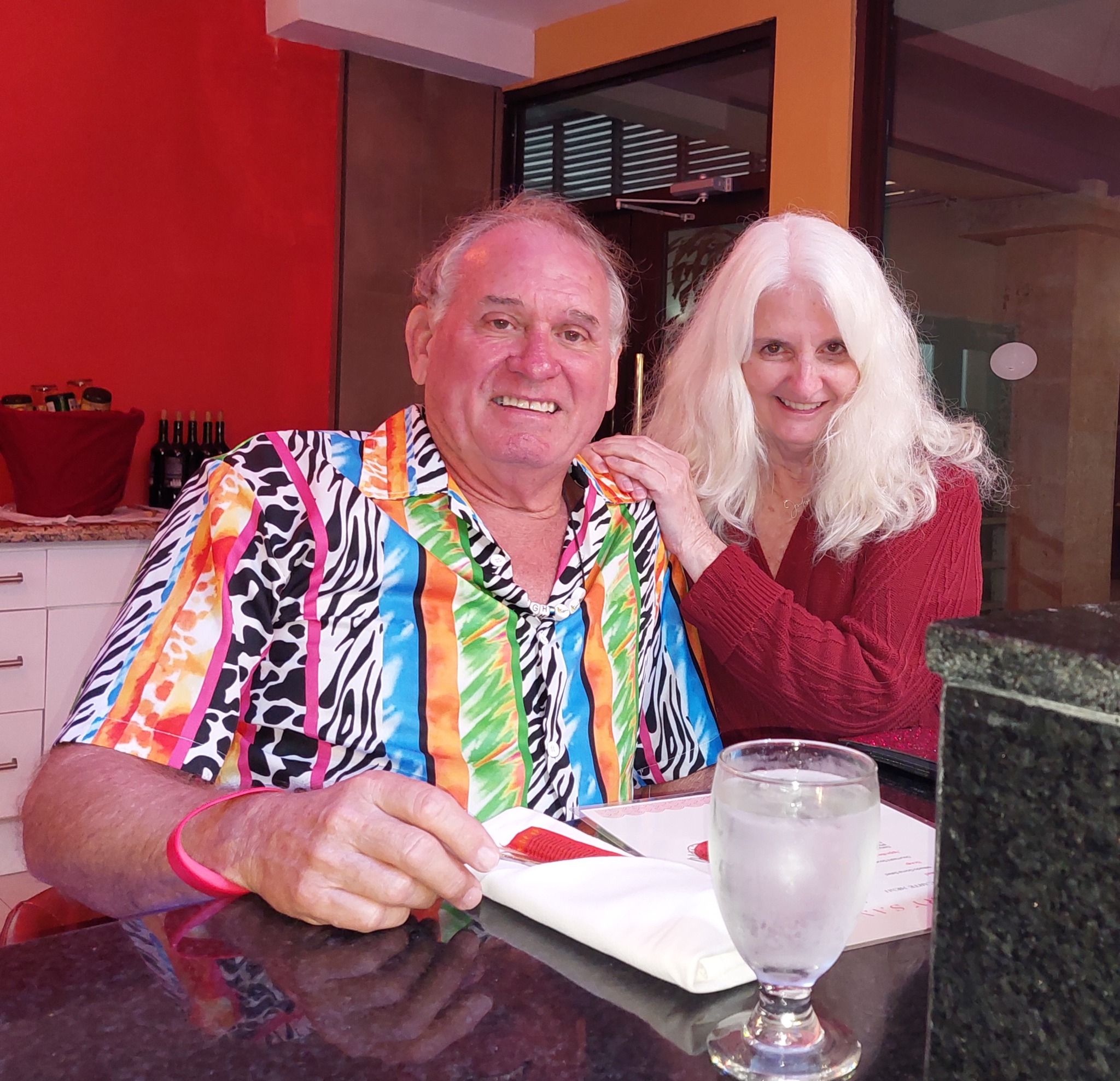 Hugh and Judy at Hedonism II in Negril, Jamaica
