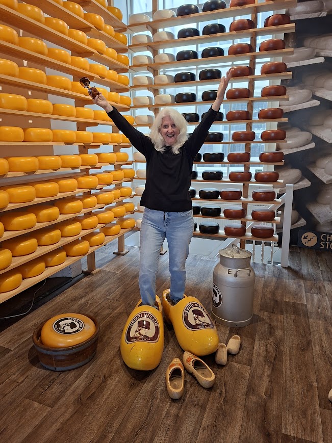 Dutch cheese and wooden shoes