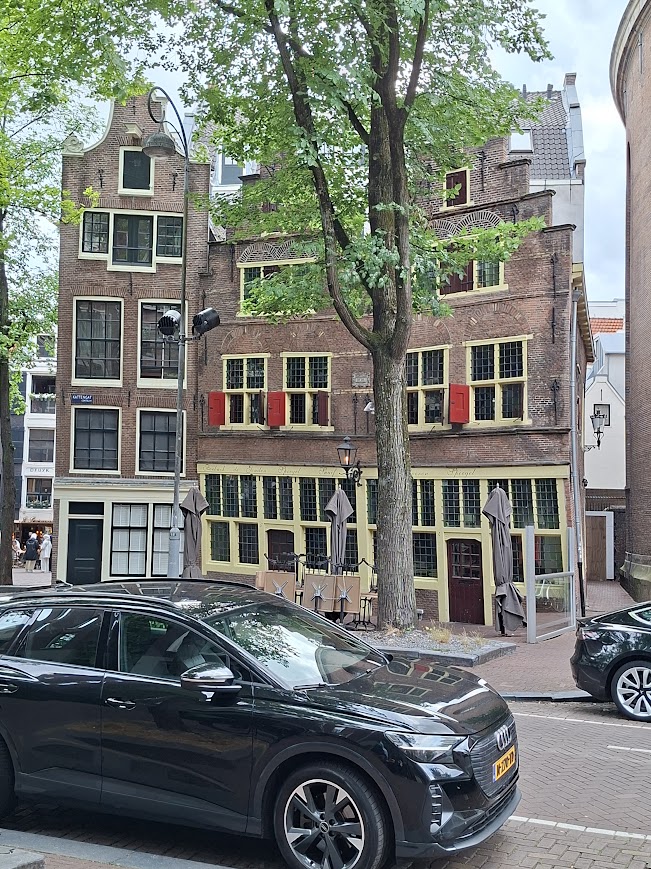 Leaning Amsterdam canal houses