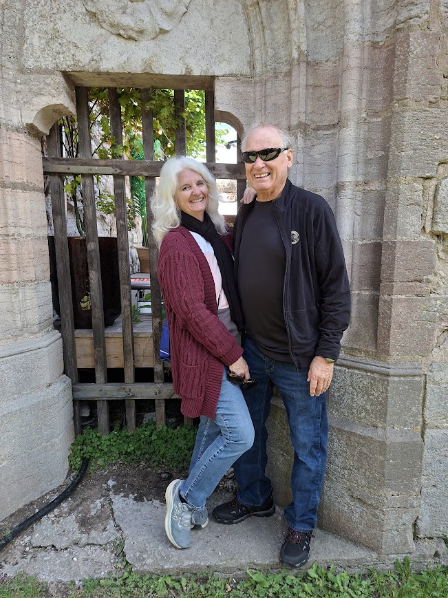 Hugh and Judy in Visby, Sweden