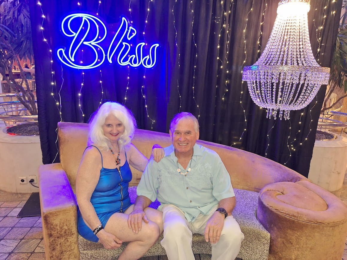 Hugh and Judy on the Bliss Cruise 